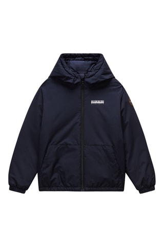 Parka à capuche - K A-Matia - Bleu marine