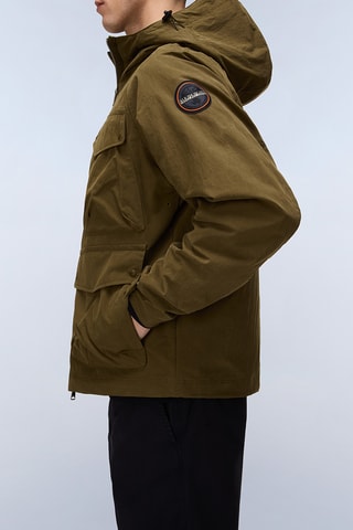 Veste à capuche - A-Rivalto Cot - Kaki