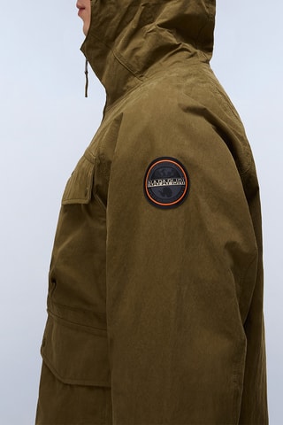 Veste à capuche - A-Rivalto Cot - Kaki