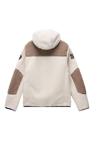 Veste polaire à capuche - Yupik Fzh 3 - Blanc