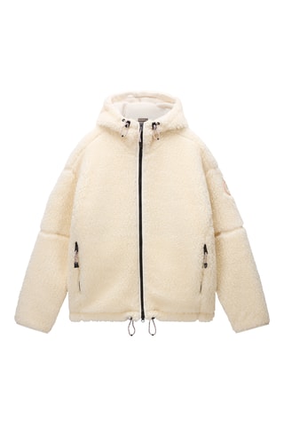 Veste polaire à capuche - T-Tires Fzh - Beige