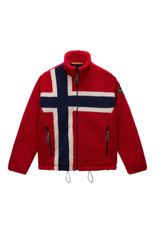 Veste polaire - T-Fiemme - Rouge