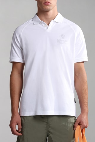 Polo regular - E-Santiago Ss - Blanc