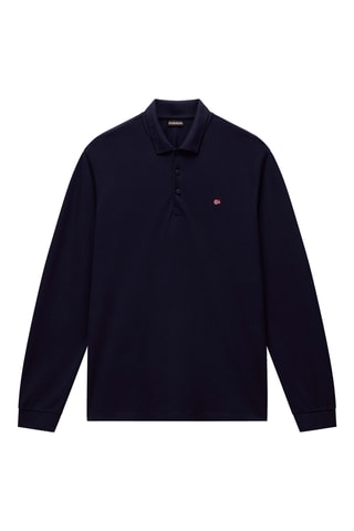 Polo regular - Ealis Ls 1 - Bleu marine