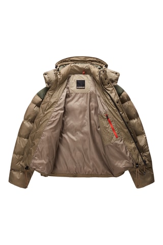 Doudoune à capuche - A-Gail Puf - Beige et kaki