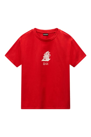 T-shirt relaxed - S-Antimony Ss W - Rouge