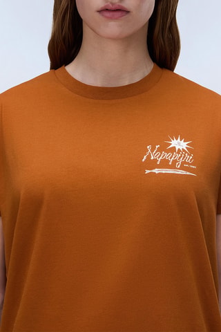 T-shirt relaxed - S-Antimony Ss W - Marron
