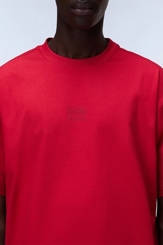 T-shirt loose - S-Elevated Logo Ss - Rouge