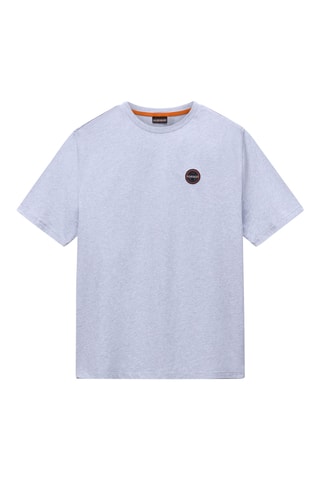 T-shirt relaxed - S-Badge Ss 1 - Gris clair chiné