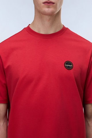 T-shirt relaxed - S-Badge Ss 1 - Rouge