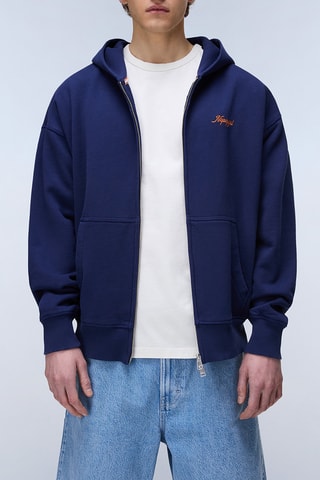 Sweat à capuche - B-Uyuni Fzh - Bleu marine