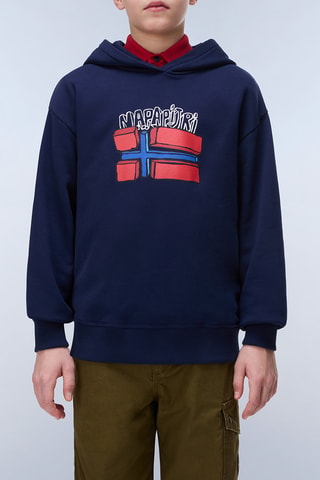 Sweat à capuche - K B-Albedo H - Bleu marine