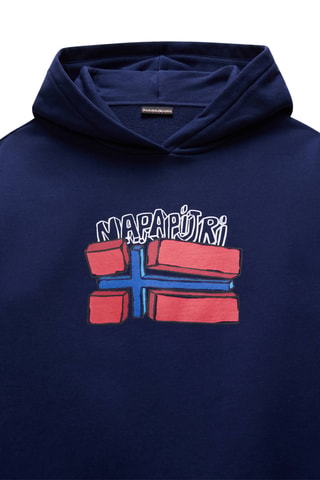 Sweat à capuche - K B-Albedo H - Bleu marine