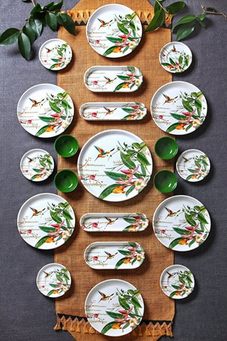 Keramisch Servies Flover Garden - 21-delig