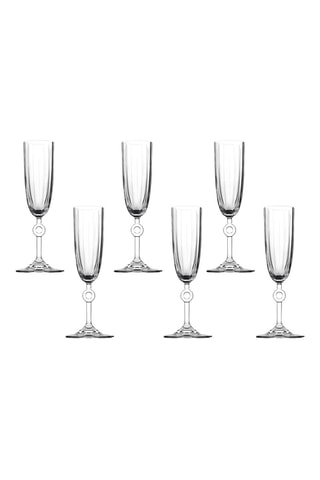 6 Fluitglazen - 15 cl