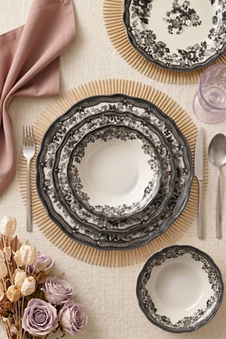 Porseleinen Servies Velour Anthracite Fulya - 24-delig