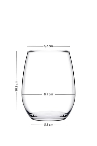 4 Waterglazen - 35 cl