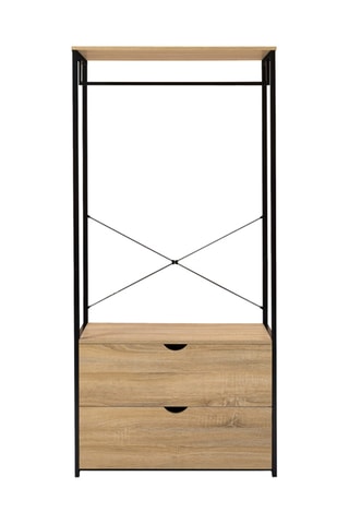 Dressing 2 tiroirs Memphis - 80 x 167 x 40 cm