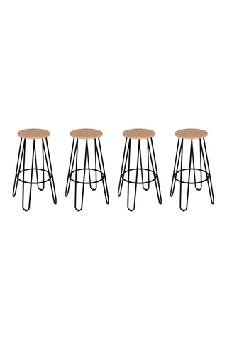 4 tabourets Missouri - 30 x 30 x 66,5 cm