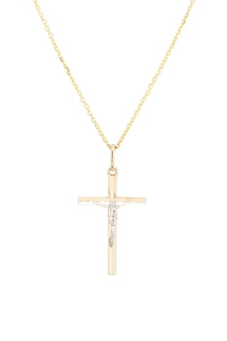 Pendentif Croix de Jésus - Or jaune