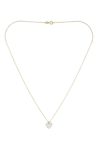 Collier Coeur de Crystal - Or jaune