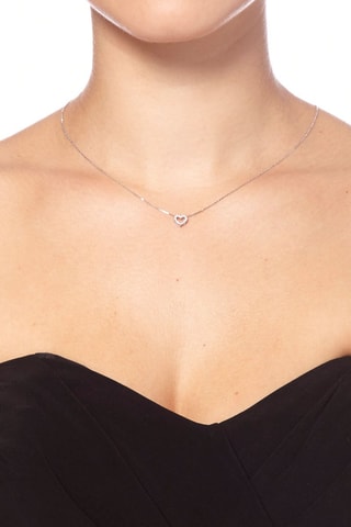 Pendentif Gentil - Or blanc