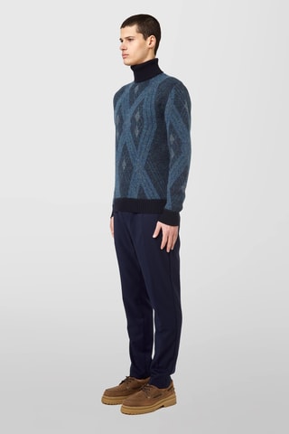 Pull en mohair et laine mérinos - Noir