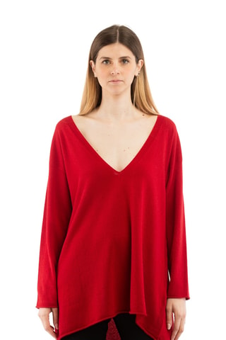 Sweat en laine et cachemire - Rouge