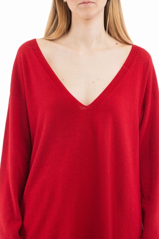 Sweat en laine et cachemire - Rouge