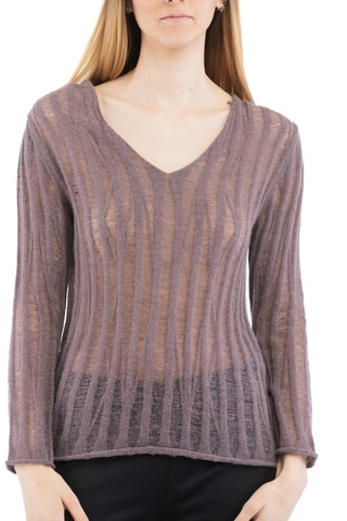 Pull en alpaga - Violet