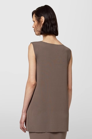 Pull sans manches - Taupe