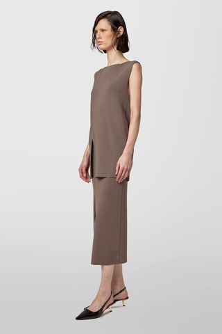 Pull sans manches - Taupe