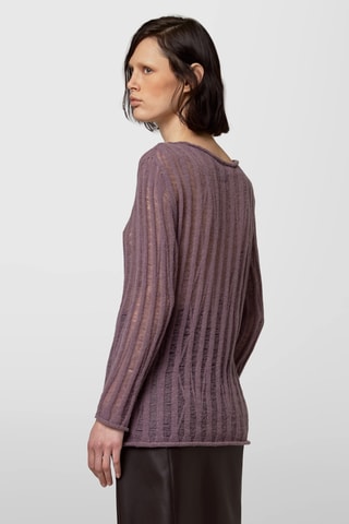 Pull en alpaga - Violet