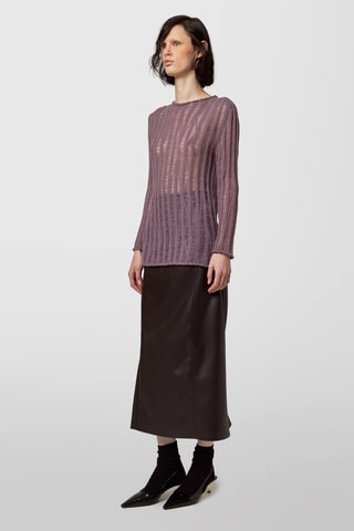 Pull en alpaga - Violet