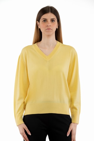 Pull en laine mérinos - Jaune