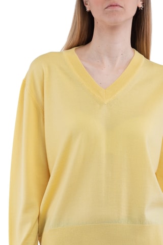 Pull en laine mérinos - Jaune