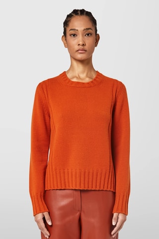 Pull en laine et cachemire - Orange