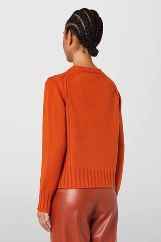Pull en laine et cachemire - Orange