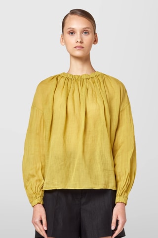 Blouse en ramie - Jaune