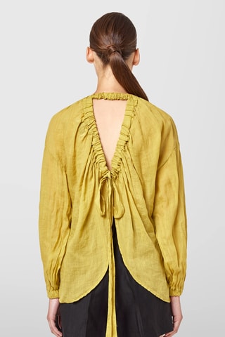 Blouse en ramie - Jaune