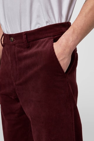 Pantalon en velours - Bordeaux