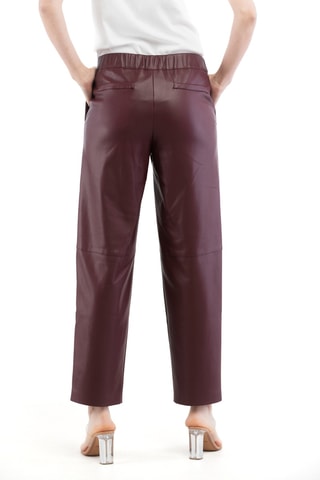 Pantalon effet cuir - Violet