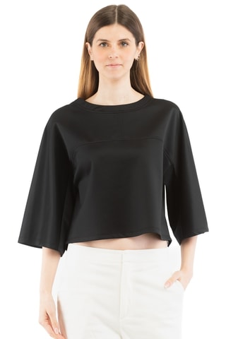 T-shirt crop - Noir