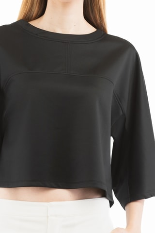 T-shirt crop - Noir