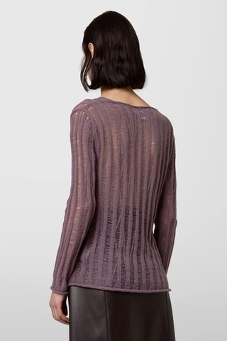 Pull en alpaga - Violet