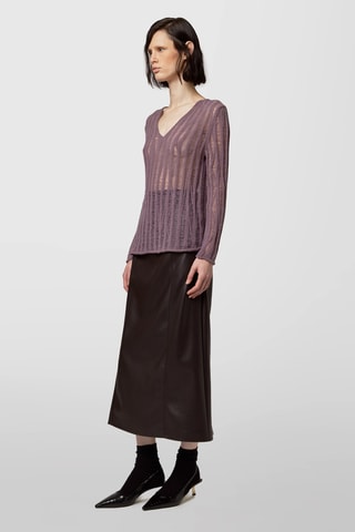 Pull en alpaga - Violet