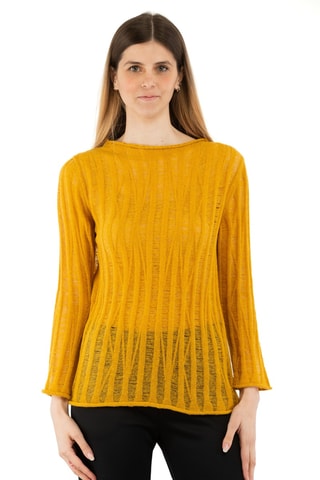 Pull en alpaga - Jaune