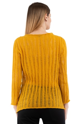 Pull en alpaga - Jaune