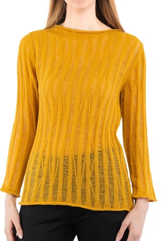 Pull en alpaga - Jaune