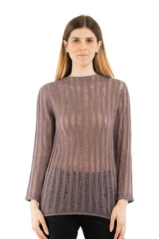 Pull en alpaga - Violet
